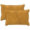 vidaXL Housse de coussin 2 pc HOUTEN Jaune 40 x 60 cm