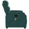 vidaXL Fauteuil de massage inclinable Vert fonc&eacute; Tissu