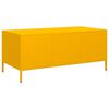 vidaXL Table basse jaune moutarde 101,5x50x43,5cm acier lamin&eacute; &agrave; froid
