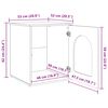 vidaXL Maison pour chat Bois ancien 53 x 52 x 62 cm Bois d'ing&eacute;nierie