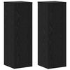 vidaXL Support de Plante 2 pcs Ch&ecirc;ne noir 33 x 33 x 100 cm