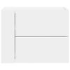 vidaXL Table de chevet murale blanc 45x30x35 cm