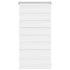 vidaXL Store v&eacute;nitien z&eacute;br&eacute; 40,9 x 100 cm, largeur du tissu 36,7 cm, blanc
