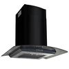 vidaXL Hotte murale Acier inoxydable 756 m&sup3;/h 60 cm Noir
