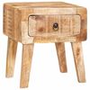 vidaXL Tables d'appoint Marron 40 x 32 x 46 cm Bois Recyclé Solide
