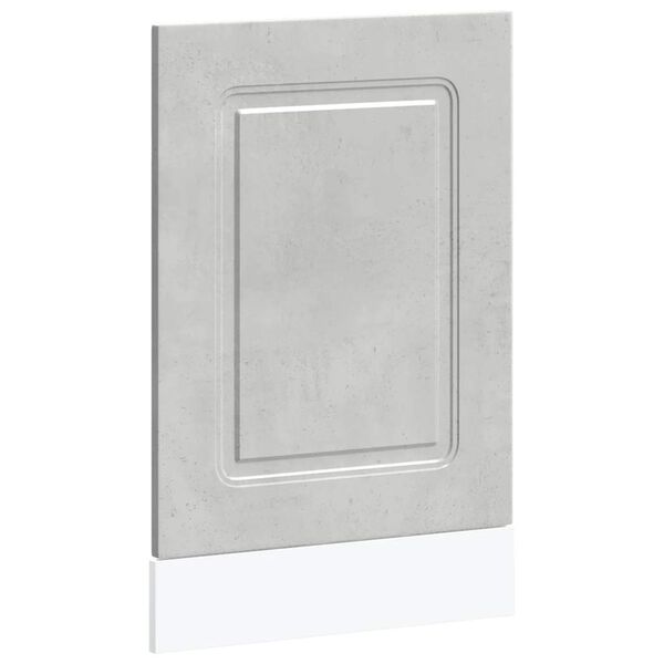 vidaXL Panneau de lave-vaisselle Kalmar gris b&eacute;ton 45x1,5x67 cm