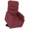 vidaXL Fauteuil de massage Rouge bordeaux Similicuir
