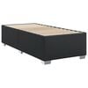 vidaXL Sommier &agrave; lattes de lit avec matelas Noir 90x200 cm Similicuir
