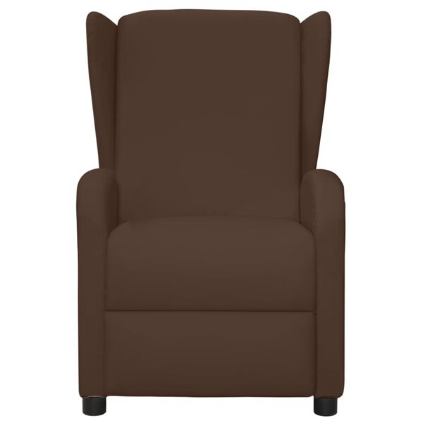 vidaXL Fauteuil de massage &agrave; oreilles marron similicuir