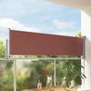 vidaXL Auvent lat&eacute;ral r&eacute;tractable de patio 80x300 cm Marron