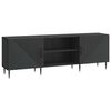 vidaXL Meuble TV 150 x 31 x 50 cm Noir Bois d'ing&eacute;nierie