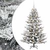 vidaXL Sapin de No&euml;l artificiel avec boules 150 cm 150 LED Blanc chaud