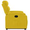 vidaXL Fauteuil inclinable Jaune Velours