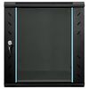 vidaXL Armoire r&eacute;seau avec stockage Noir 60 x 45 x 65 cm Acier