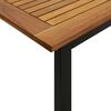 vidaXL Ensemble &agrave; manger de jardin 5 pcs bois d'acacia massif et m&eacute;tal