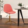 vidaXL Chaise pivotante de bureau Rose Velours