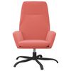 vidaXL Chaise de relaxation Rose Velours