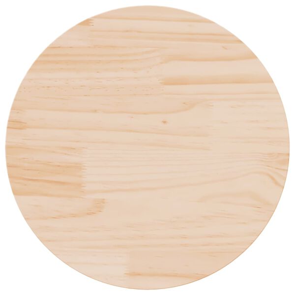 vidaXL Dessus de table rond &Oslash;50x3 cm bois de pin massif