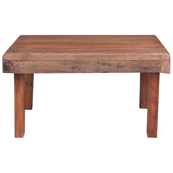 vidaXL Table basse 60x45x23 cm bois d'acajou massif