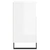 vidaXL Buffets 2 pcs blanc brillant bois d'ing&eacute;nierie