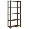vidaXL Support de rangement &agrave; 5 niveaux marron 80x38x170 cm bois pin