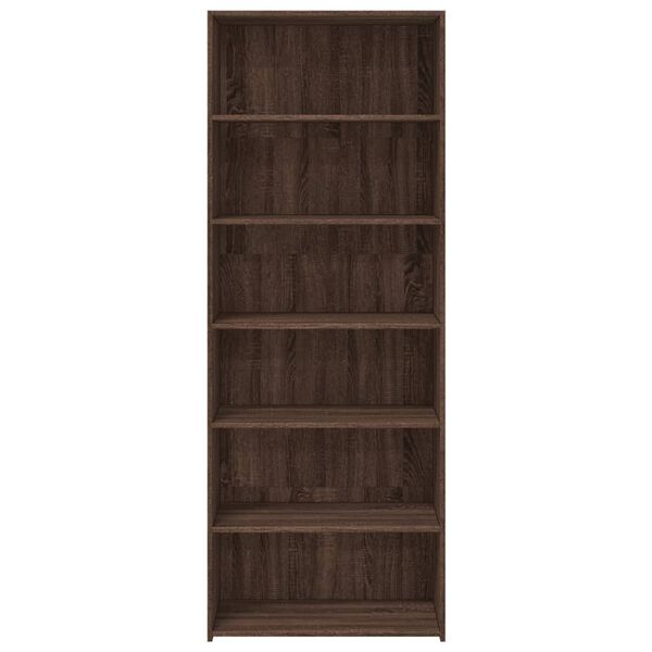 vidaXL Buffet haut ch&ecirc;ne marron 70x41x185 cm bois d'ing&eacute;nierie