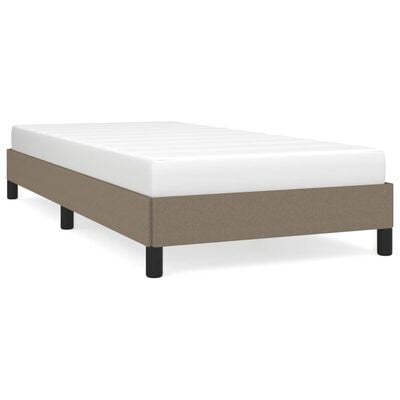 vidaXL Cadre de lit sans matelas taupe 100x200 cm tissu