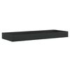 vidaXL Vasque 120x46x11 cm fonte min&eacute;rale/marbre noir mat