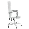 vidaXL Fauteuil inclinable de bureau Blanc Similicuir
