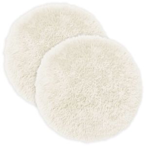 vidaXL Coussin avec oreiller HEERLEN 2 pi&egrave;ces Blanc Fleece PV
