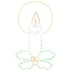 vidaXL Bougie de No&euml;l LED en cordon lumineux avec houx LOVIISA 120 LED