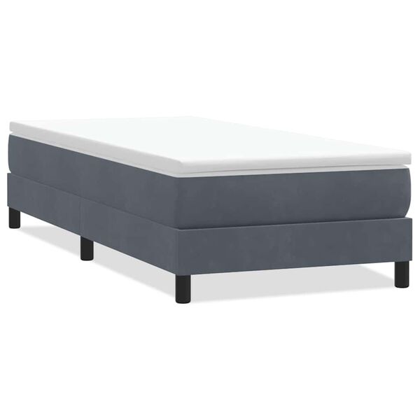 vidaXL Sommier à lattes de lit sans matelas gris foncé 80x210 cm