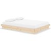 vidaXL Cadre de lit sans matelas bois massif 140x190 cm