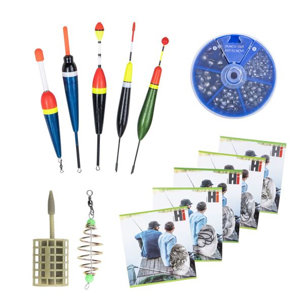 HI Ensemble d'outils de p&ecirc;che 30 pcs multicolore