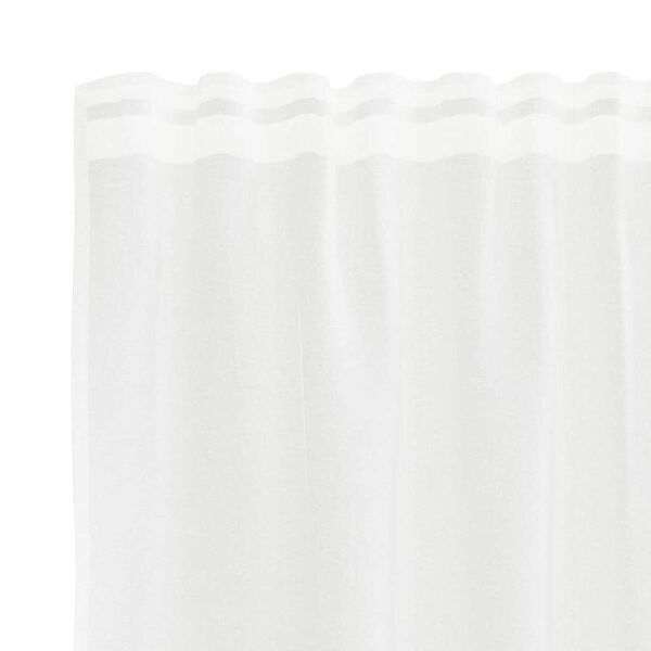 vidaXL Rideau en Dentelle Floral Blanc 240 x 400 cm Polyester