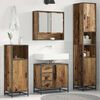 vidaXL Ensemble de mobilier de salle de bain 3 pcs Bois Ancien