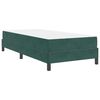 vidaXL Lit &agrave; ressorts avec matelas Vert fonc&eacute; 90 x 200 cm tissu