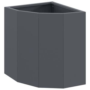 vidaXL Jardini&egrave;re d'Angle Anthracite 30 x 30 x 35 cm Acier