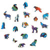 UNIDRAGON Puzzle en bois 184 pcs Majestic Wolf Moyen 24x33 cm