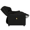 vidaXL Fauteuil de massage inclinable et porte-gobelets 4 places noir