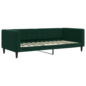 vidaXL Lit de repos sans matelas vert fonc&eacute; 90x200 cm velours