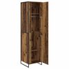 vidaXL Garde-robe 2 pcs Bois Ancien 50 x 50 x 200 cm Bois d'ing&eacute;nierie