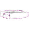 vidaXL Cadre de lit avec tiroirs sans matelas sonoma gris 120x190 cm