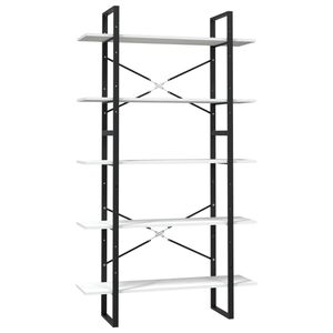 vidaXL Biblioth&egrave;que &agrave; 5 niveaux Blanc 100x30x175 cm Bois de pin
