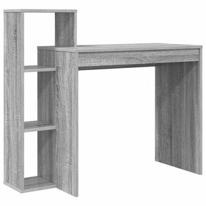 vidaXL Bureau Gris Sonoma Bois d'ing&eacute;nierie 100 x 40 x 90 cm