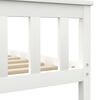vidaXL Cadre de lit sans matelas blanc bois de pin massif 140x200 cm