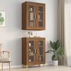 vidaXL Armoire murale suspendue Chêne marron 69,5x34x90 cm