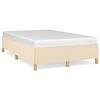 vidaXL Cadre de lit sans matelas cr&egrave;me 120x190 cm tissu
