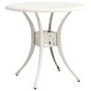 vidaXL Table de jardin Blanc 78x78x72 cm Aluminium coul&eacute;