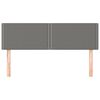 vidaXL Têtes de lit 2 pcs Gris foncé 72x5x78/88 cm Tissu